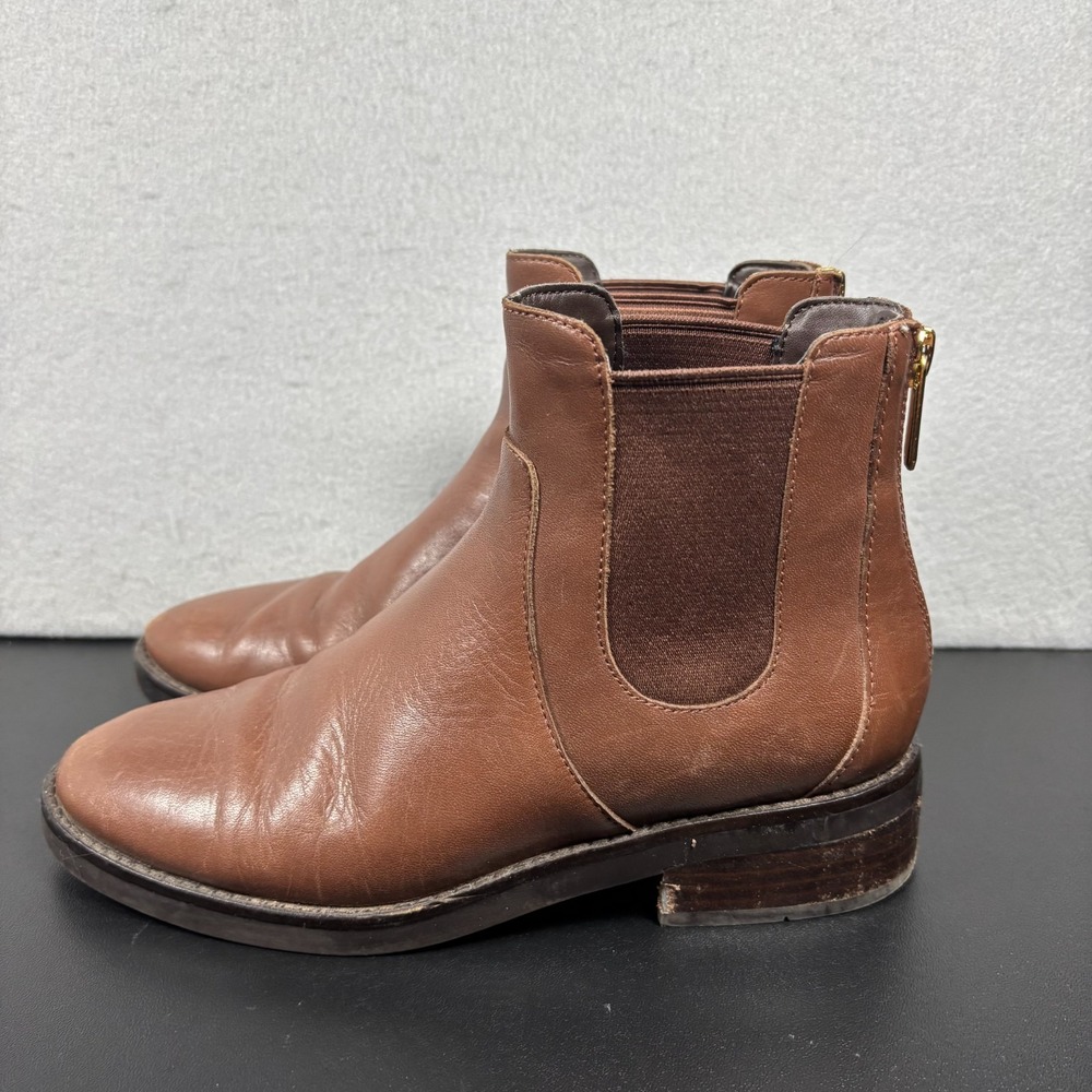 Cole Haan W23212 Size 6B Women's Reid Ankle Bootie Brown‎ Faux Leather